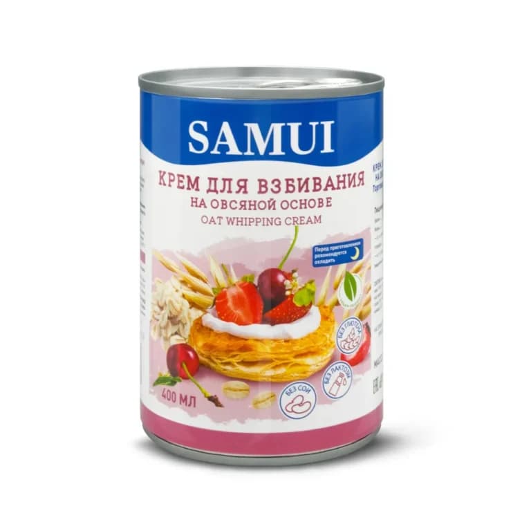 SAMUI Овсяные сливки для взбивания 400 мл.