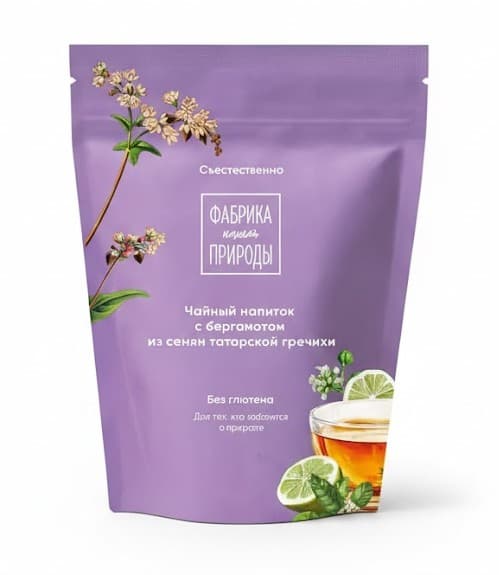 ФАБРИКА ПРИРОДЫ Напиток чайный гречишный с бергамотом 45 гр.