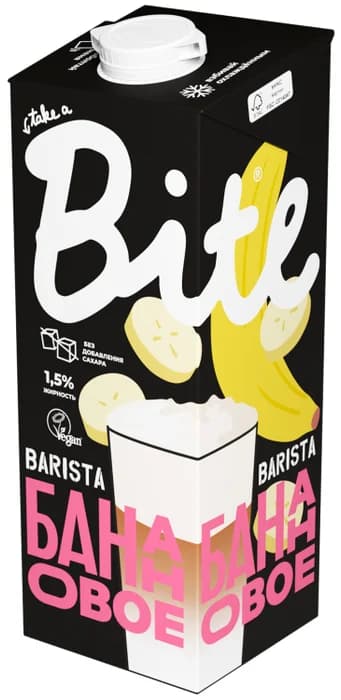 Bite Barista Молоко растительное "Овсяно-Банановое" 1л