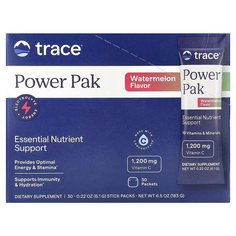 Trace Minerals Электролит Stamina Power Pak-Арбуз
