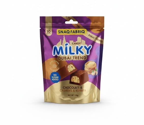 SNAQ FABRIQ Молочный шоколад с кешью и хрустящим тестом 130 гр.