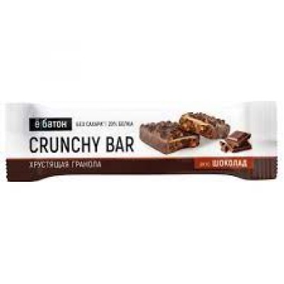 Ёбатон Батончик Crunchy Bar Шоколад в глазури 40 гр.