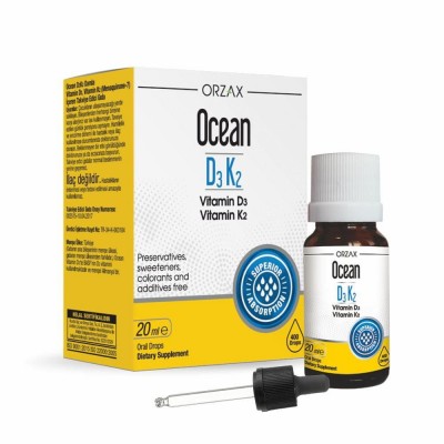 ORZAX OCEAN Витамин D3+K2 20 мл.