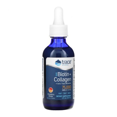 Trace Minerals Ionic Biotin-Collagen 5000/7500 Биотин + Коллаген