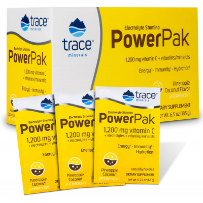 Trace Minerals Электролит Stamina Power Pak-Pineapple Coconut ананас кокос