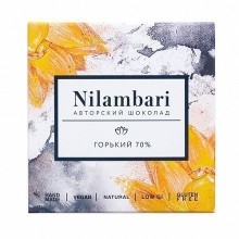 Шоколад Nilambari горький 70% 65гр.