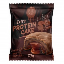 Fit Kit протеиновое пирожное EXTRA Protein CAKE ТРОЙНОЙ ШОКОЛАД 70 гр.