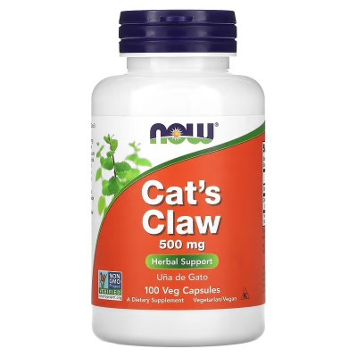 NOW Cat`s Claw 500 mg (иммунитет) 100 капсул