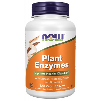 NOW Plant Enzymes Растительные ферменты 120 капсул