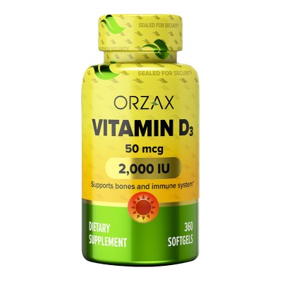 ORZAX VITAMIN D3 2000 IU (Витамин D3) 360 капсул