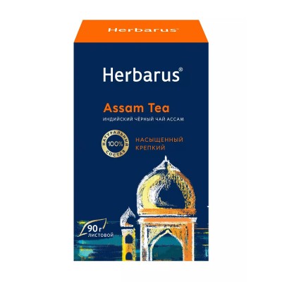 Herbarus Чай чёрный "Ассам" Assam листовой 90 гр.