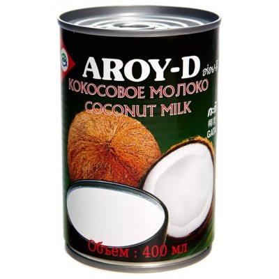 Кокосовое молоко AROY-D 60%, ж/б 400мл