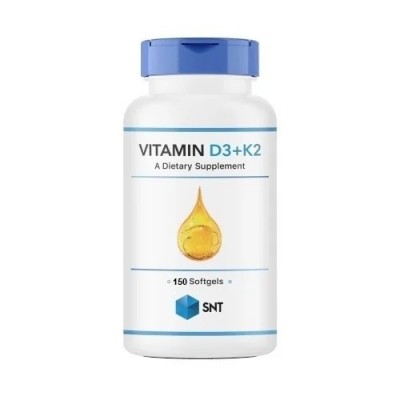 SNT Vitamin D3+K2 (Витамин Д3+К2) 150 капсул