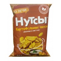 Don Shelldon Чипсы картофельные НУТСЫ со вкусом Лисички в сметане 50 гр.