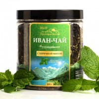 Предгорья Белухи Иван-Чай ферментированный с мятой 100 гр.