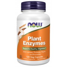 NOW Plant Enzymes Растительные ферменты 120 капсул