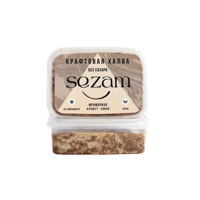 Sezam Халва тахинная (кунжутная) мраморная с какао 250 гр