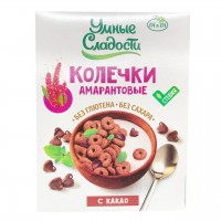 Колечки "Умные сладости" амарантовые с какао 150 гр.