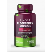 ORZAX ELDERBERRY (Бузина с цинком и витамином С) 60 капсул
