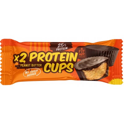 Fit Kit Protein CUPS протеиновые пирожные без сахара и глютена АРАХИС 70 гр