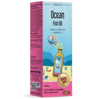 ORZAX OCEAN Fish Oil Syrop Tutti Frutti 150 мл.