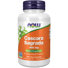 NOW Cascara Sagrada 450 мг. 100 капсул