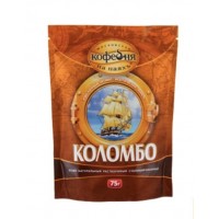 МКП КОЛОМБО Кофе натуральный растворимый сублимированный пакет 75 гр.