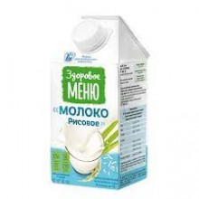 Здоровое Меню Молоко Рисовое обогащённое Ca и витаминами 0,5л