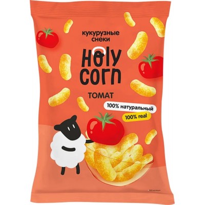 Holy Corn Кукурузные снэки "Томат" 50 гр