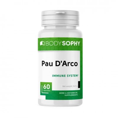 BODYSOPHY Пау Д Арко Pau D'arco (для сильного иммунитета) 60 капсул.