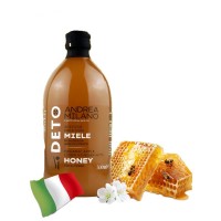 DETO ANDREA MILANO Уксус яблочный с мёдом Organic нефильтрованный Италия 500мл
