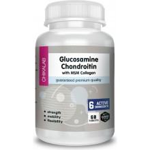 CHIKALAB Глюкозамина Ходроитин МСМ и коллагеном 60 капсул.
