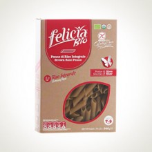 Felicia Паста из коричневого цельнозернового риса: Пенне ригате без глютена БИО 340гр.