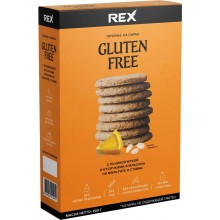 REX Безглютеновое печенье с льняной мукой, Апельсин 200 гр