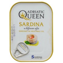 Adriatic Queen Сардины в растительном масле 105 гр