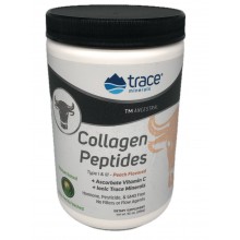 Trace Minerals Коллаген Collagen Peptides Peach + Витамин С + Ionic Minerals (со вкусом персика) 286 гр.