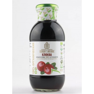 ORGANIC GEORGIAS NATURAL Сок клюквы 300 мл.