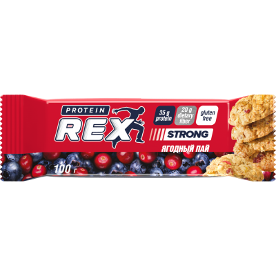 Protein REX Батончик протеиновый «Ягодный пай» 35 % 100 гр.