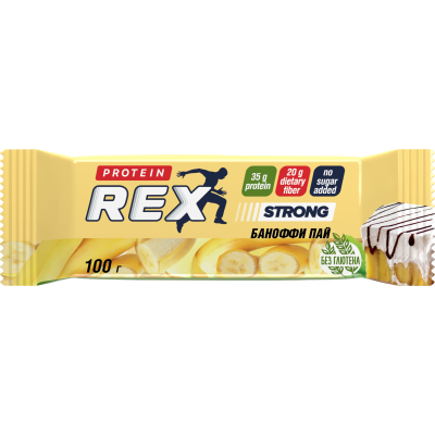 Protein REX Батончик протеиновый "баноффи пай" 35% 100гр