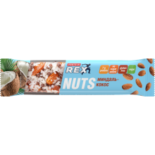 Protein Rex NUTS Батончик ореховый протеиновый "миндаль-кокос" 20% 40гр.