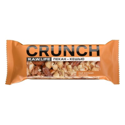 R.A.W. LIFE Ореховый батончик CRUNCH Пекан-Кешью 40 гр.