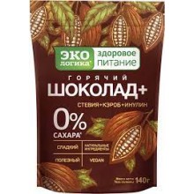 Экологика Напиток растворимый "ГОРЯЧИЙ ШОКОЛАД+" пакет 140гр