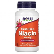 NOW Flush Free Niacin 250 мг. 90 капсул