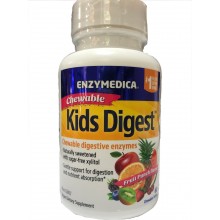 Enzymedica Kids Digest пищеварительные ферменты для детей, со вкусом фруктового пунша 60 таблеток