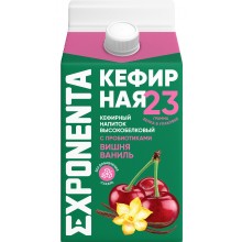 Exponenta Напиток кефирный Вишня-ваниль 450 гр.