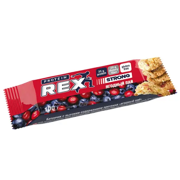Protein REX Батончик протеиновый «Ягодный пай» 35 % 100 гр.