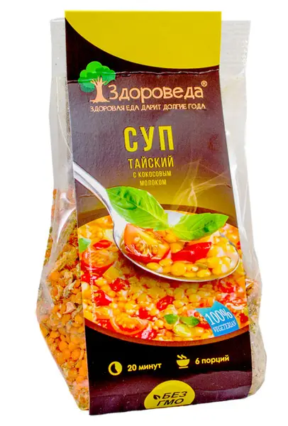 Суп тайский с кокосовым молоком"Здороведа" 250 гр.