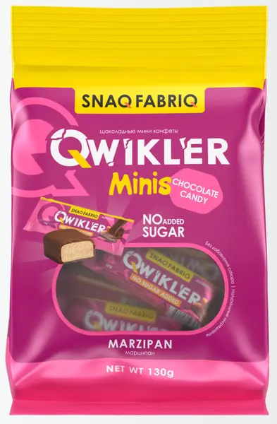 SNAQ FABRIQ Батончик глазированный QWIKLER Марципановый 130 гр.