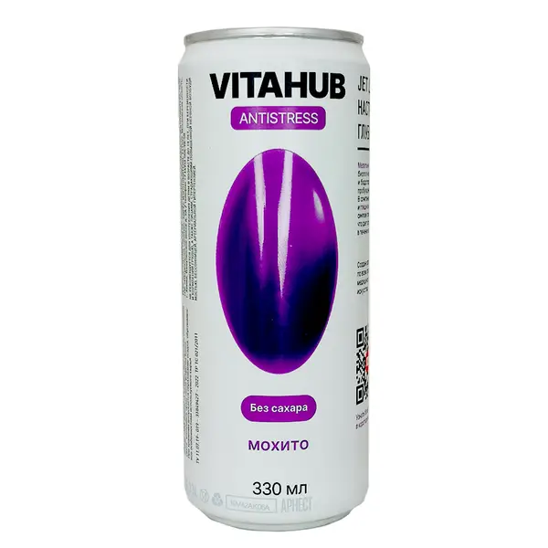 Vitahub Antistress Напиток безалкогольный тонизирующий Мохито 330мл.