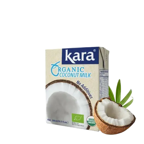 KARA Молоко кокосовое Organic Тетра Пак 17% 200мл.